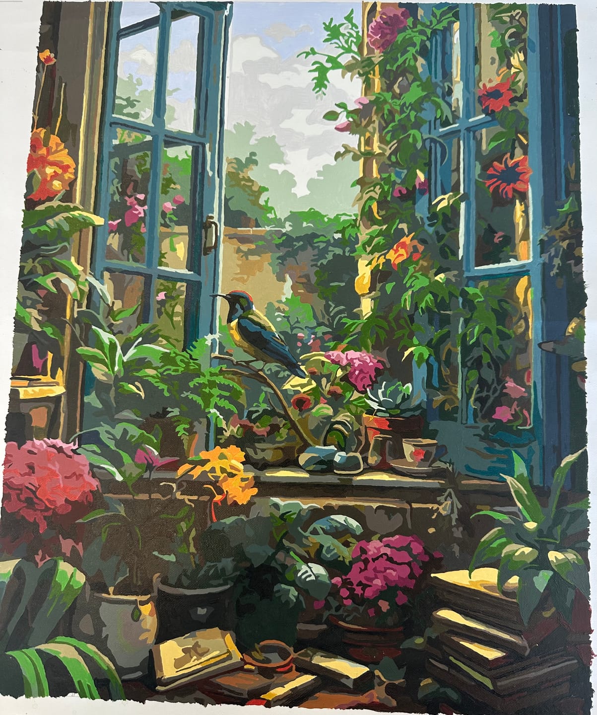 Customer photo review of Secret Garden Visitor (Paint by Numbers)
