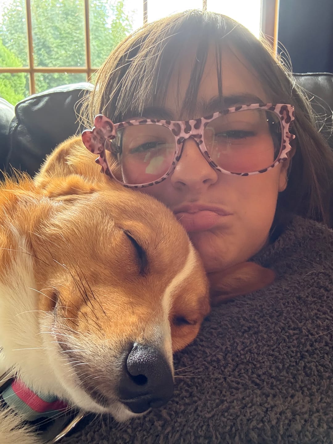 Customer photo review of Kitten Eyeglasses