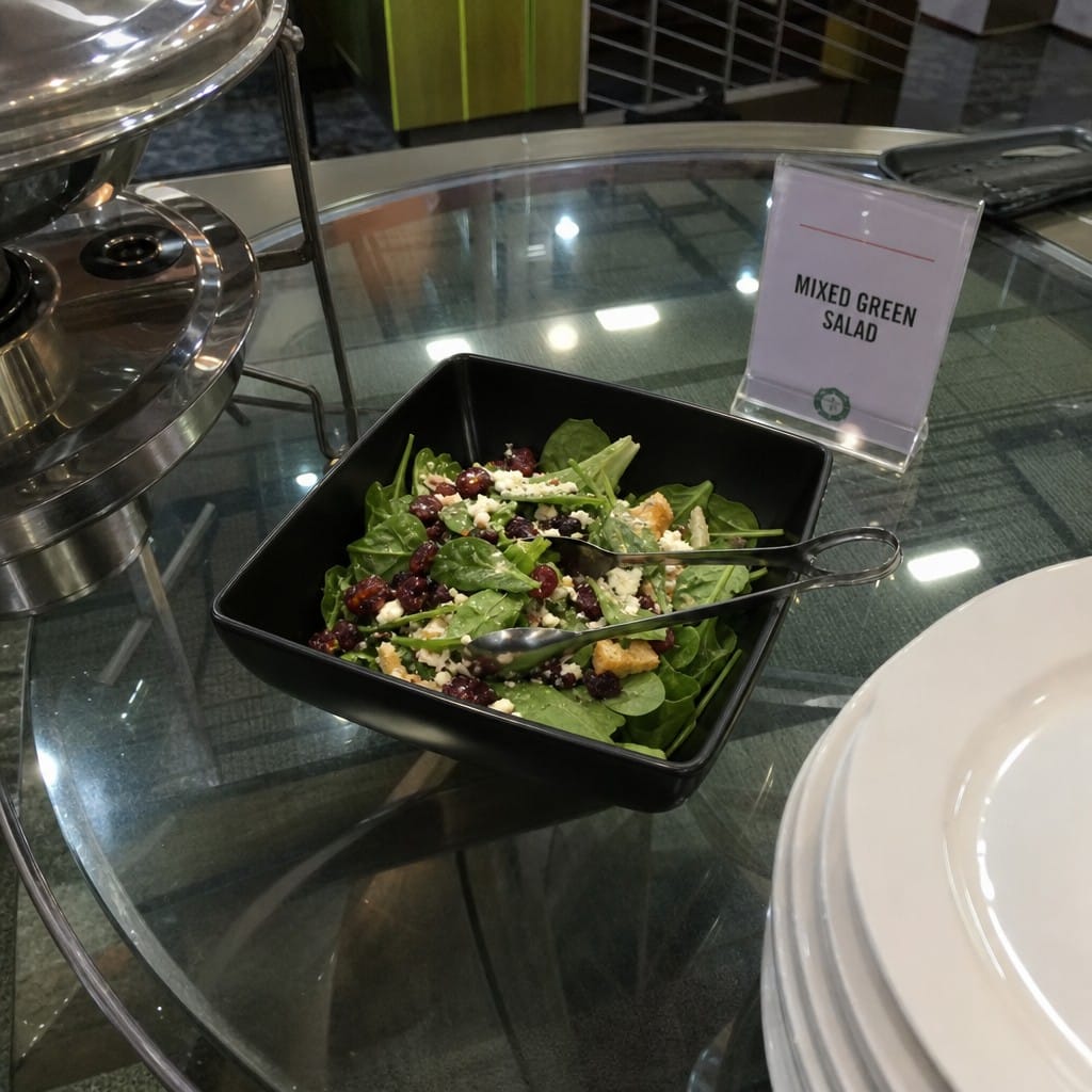 Customer photo review of Curved Bowl 8 inch Black Melamine for Contemporary Dining