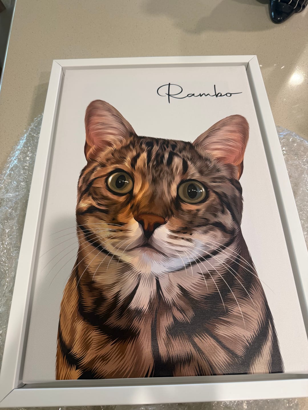 Customer photo review of Pet Art Canvas Wrap