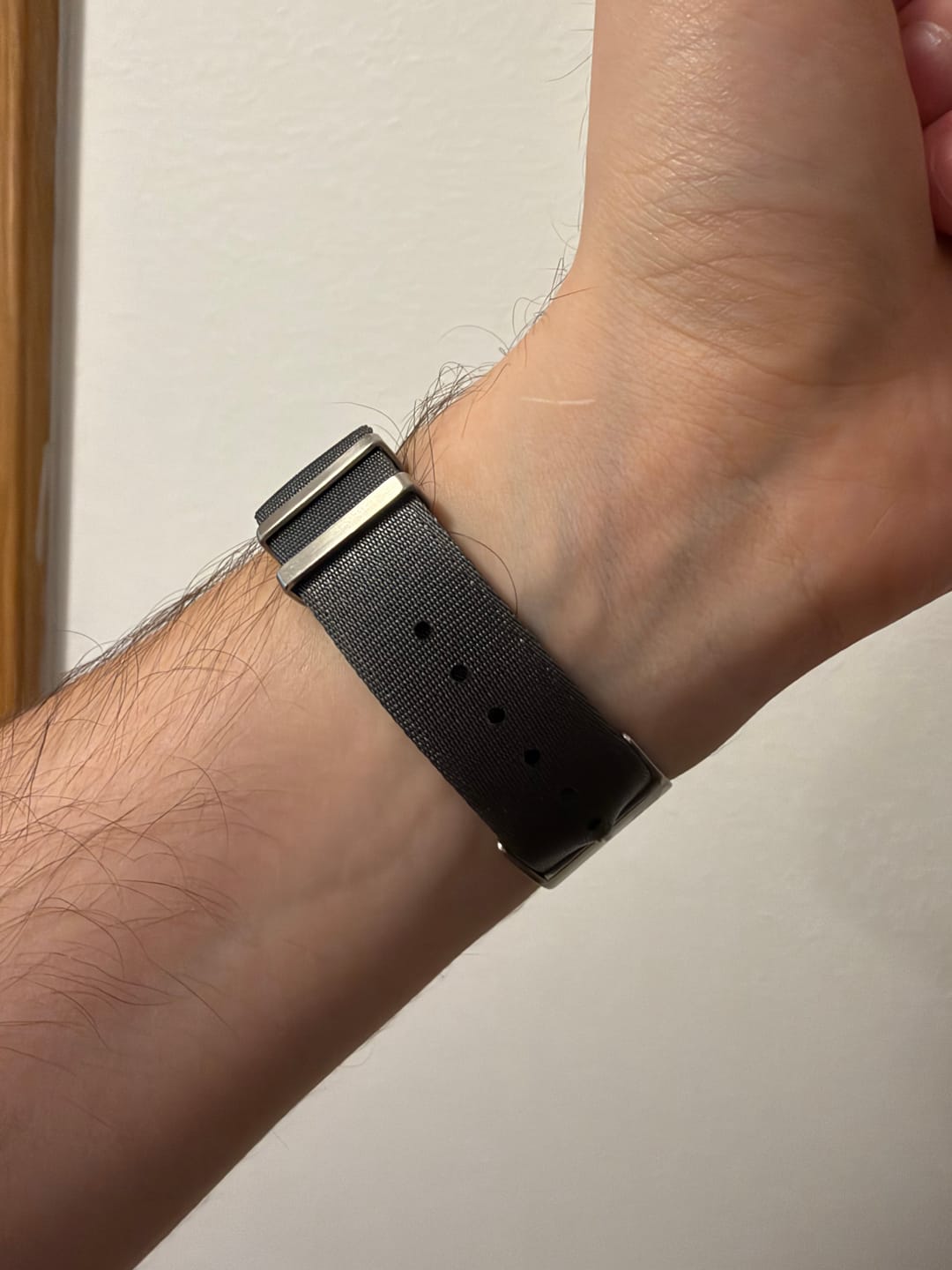 Customer photo review of Admiralty Grey Premium Nylon Watch Strap