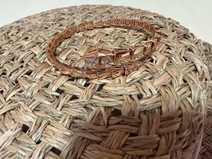 Customer photo review of Serpenti Coiled Half-pavé Viper Bracelet