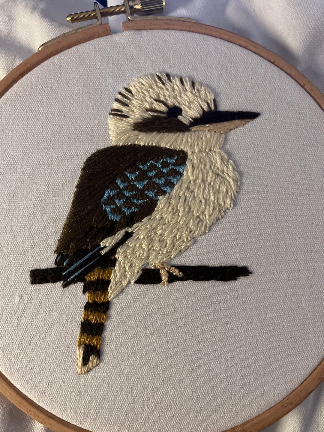 Customer photo review of Kookaburra Embroidery Kit