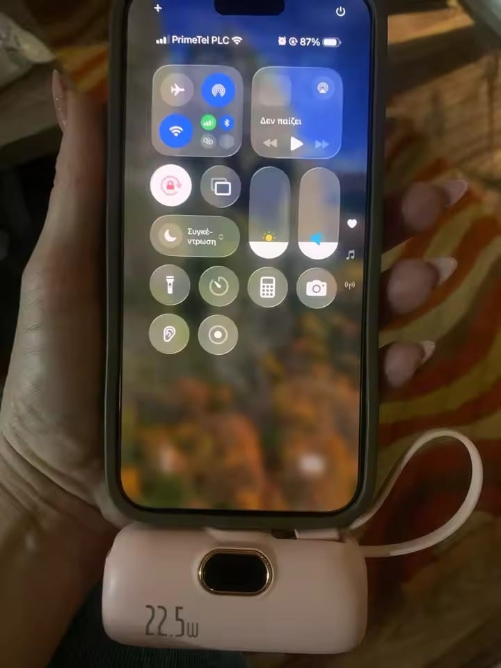 Customer photo review of PocketVolt™ Mini Capsule Power Bank — Built-In USB-C Plug, No Cable Needed