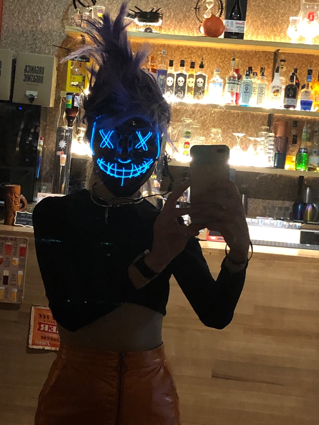 Customer photo review of Mascara con luces LED para Hallowen