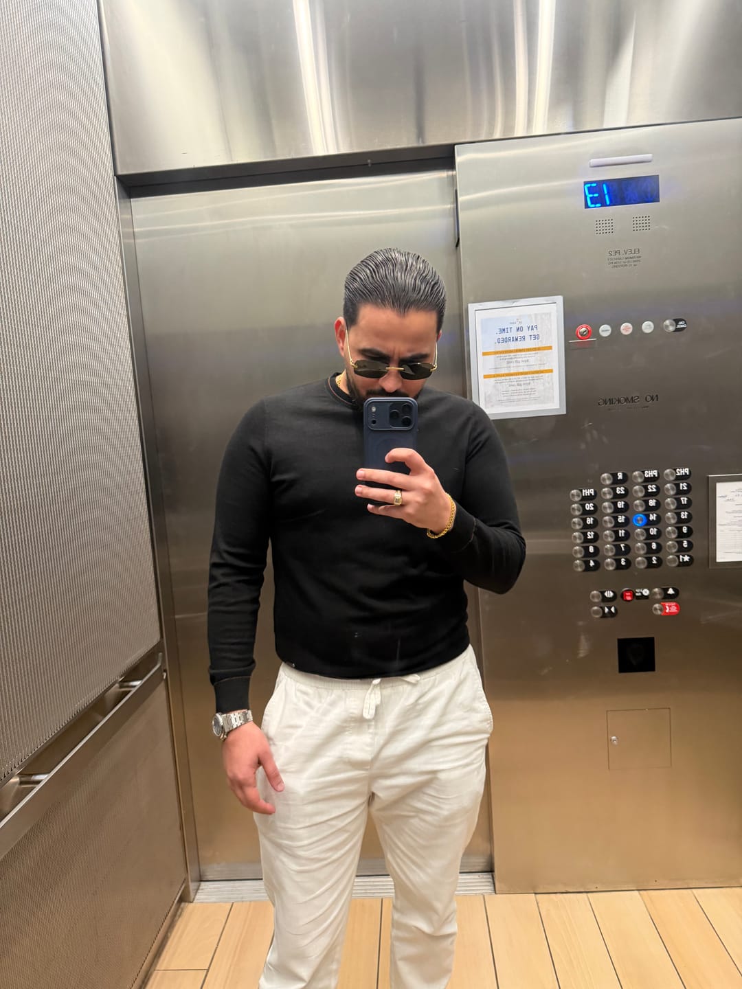 Customer photo review of 8018 - Monaco Wool Longsleeve Polo