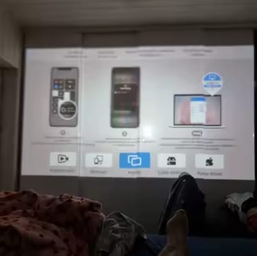 Customer photo review of Big-Screen Crochet Projector