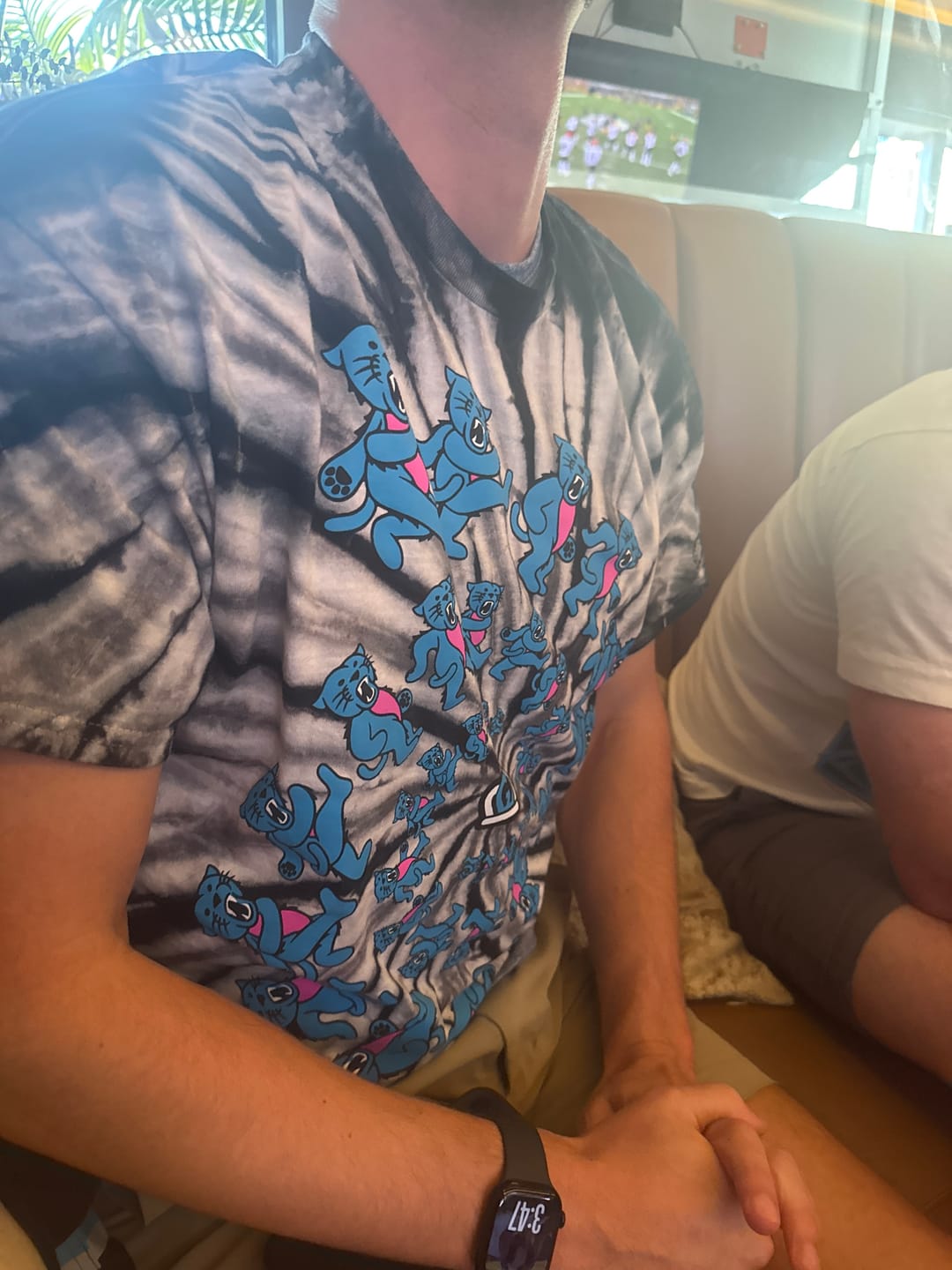 Customer photo review of *LIMITED EDITION* Glory Days Apparel - Dancing Panther Tie Dye T-Shirt