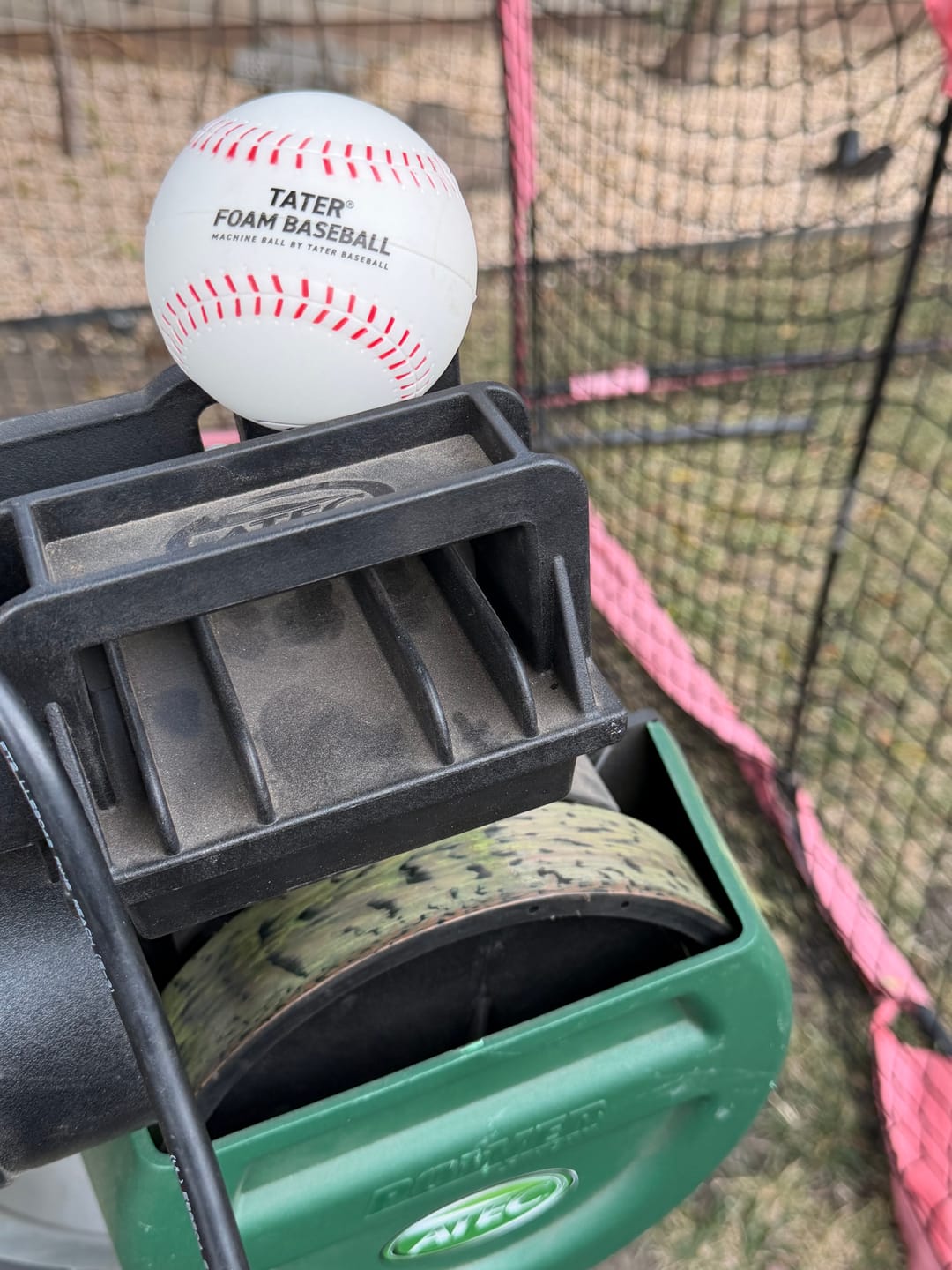Customer photo review of Tater® Foam Ball by Tater Baseball® | Pitching Machine Balls