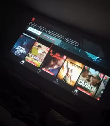 Customer photo review of Big-Screen Crochet Projector