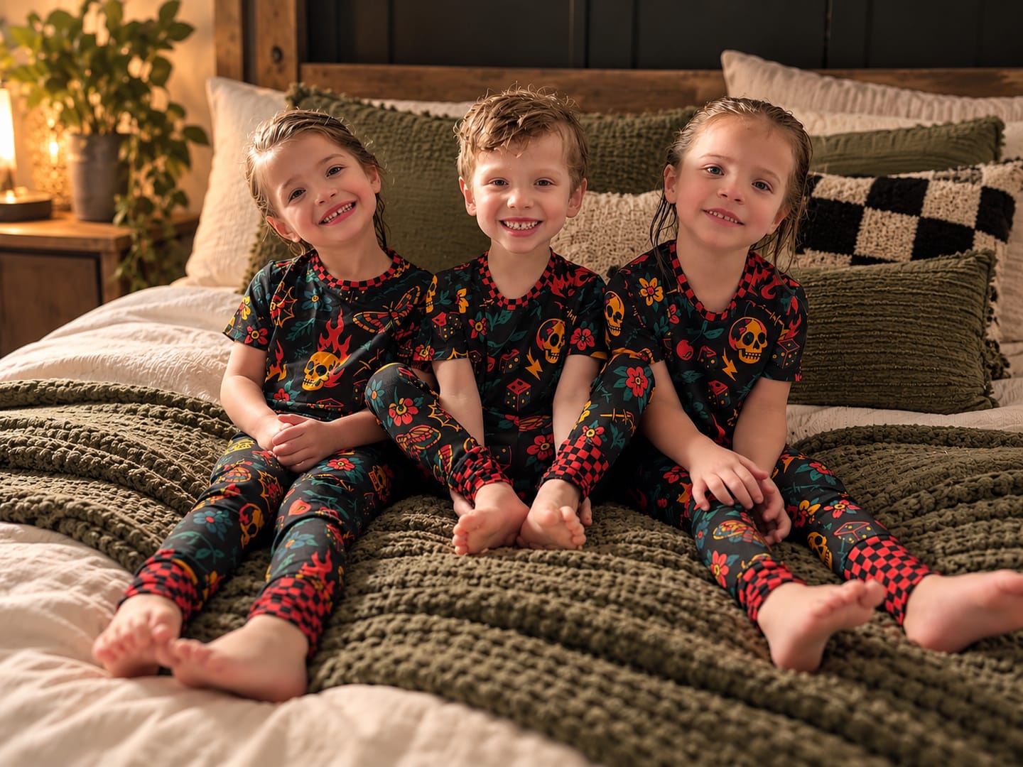 Customer photo review of Short Sleeve Bamboo Two Piece Set in Inkworks