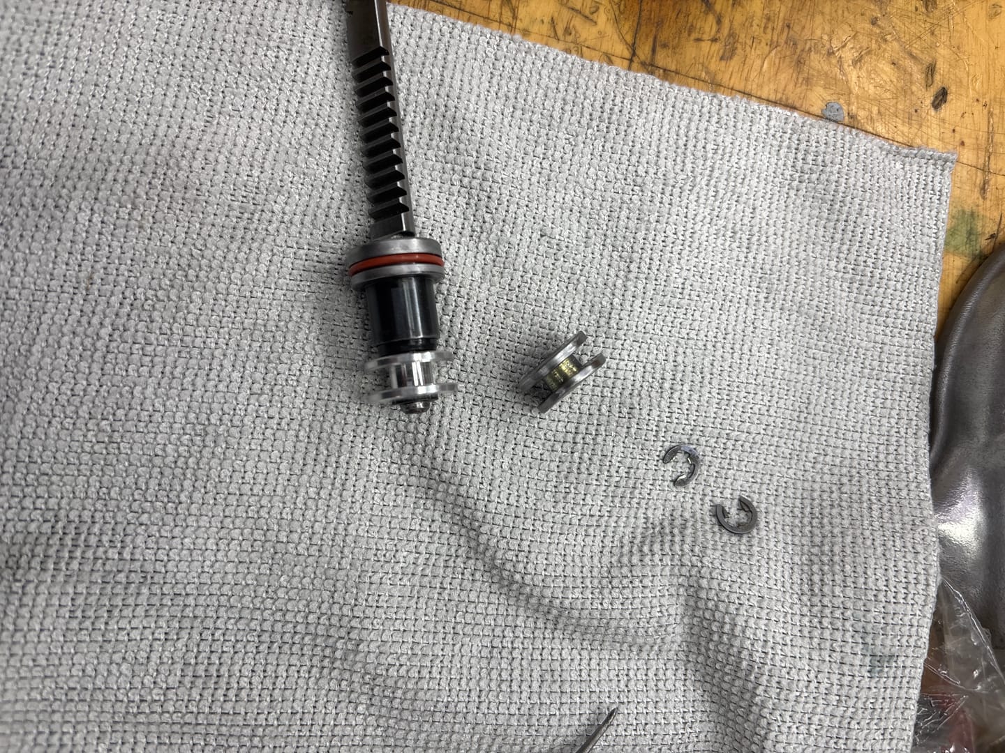 Customer photo review of Billet Aluminum Power Valve Collar KX KDX – 92143-1056