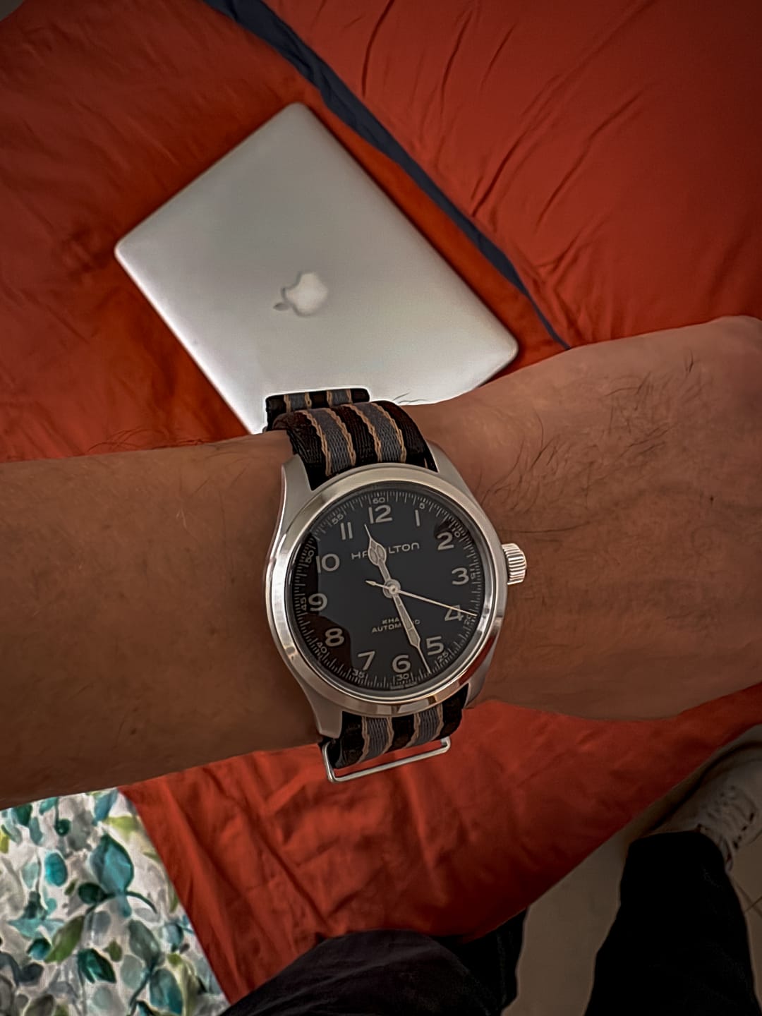Customer photo review of NTTD Bond Premium Nylon Watch Strap