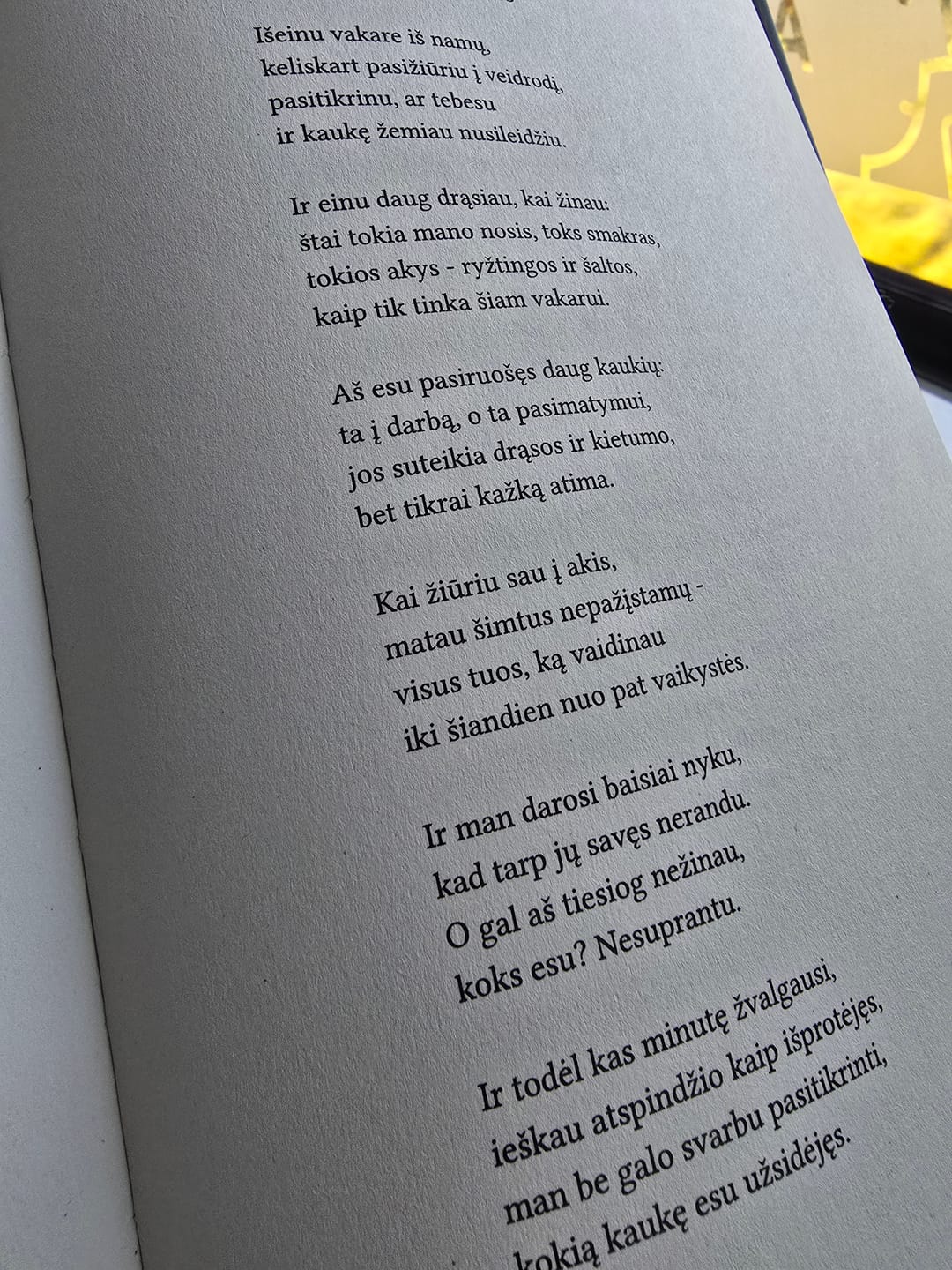 Customer photo review of A. Kriščiūno poezijos knyga „Lyg pirmą kartą“