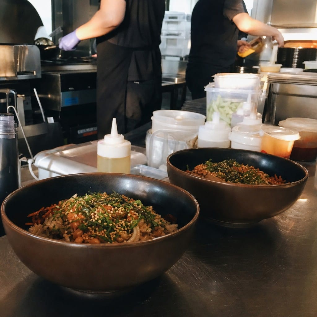 Customer photo review of Deep Bowls 770ml Brown Porcelain for Casual Dining (Pack of 6)