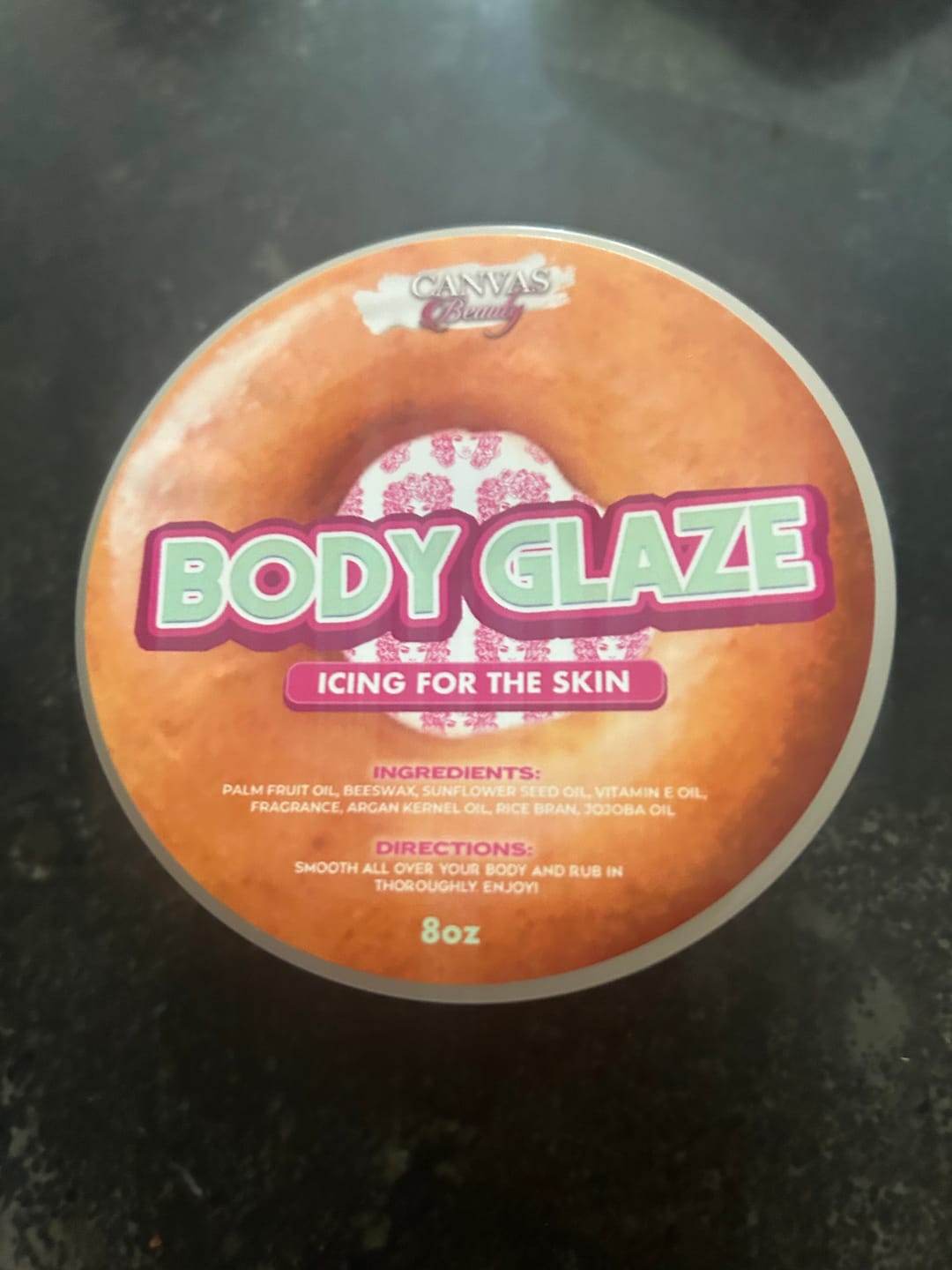Customer photo review of BODY GLAZE: GLAZED DONUT