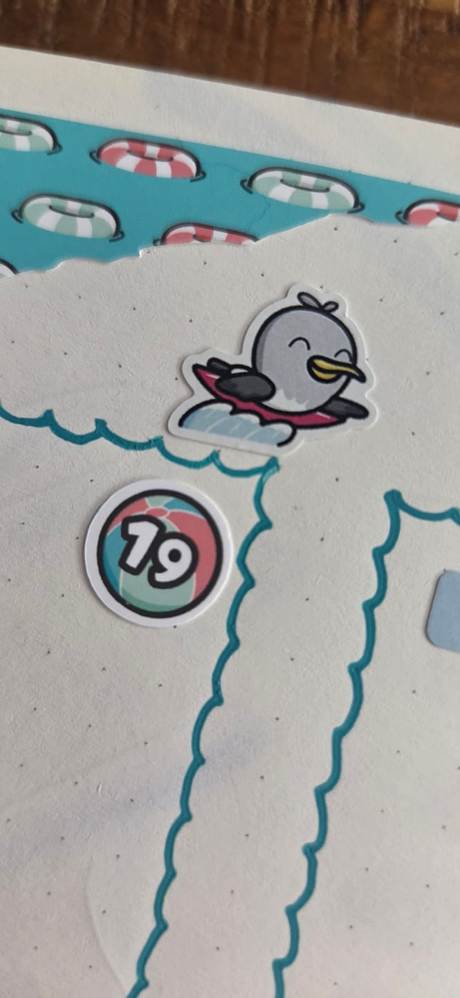 Customer photo review of Beach Water Fun Planner Stickers