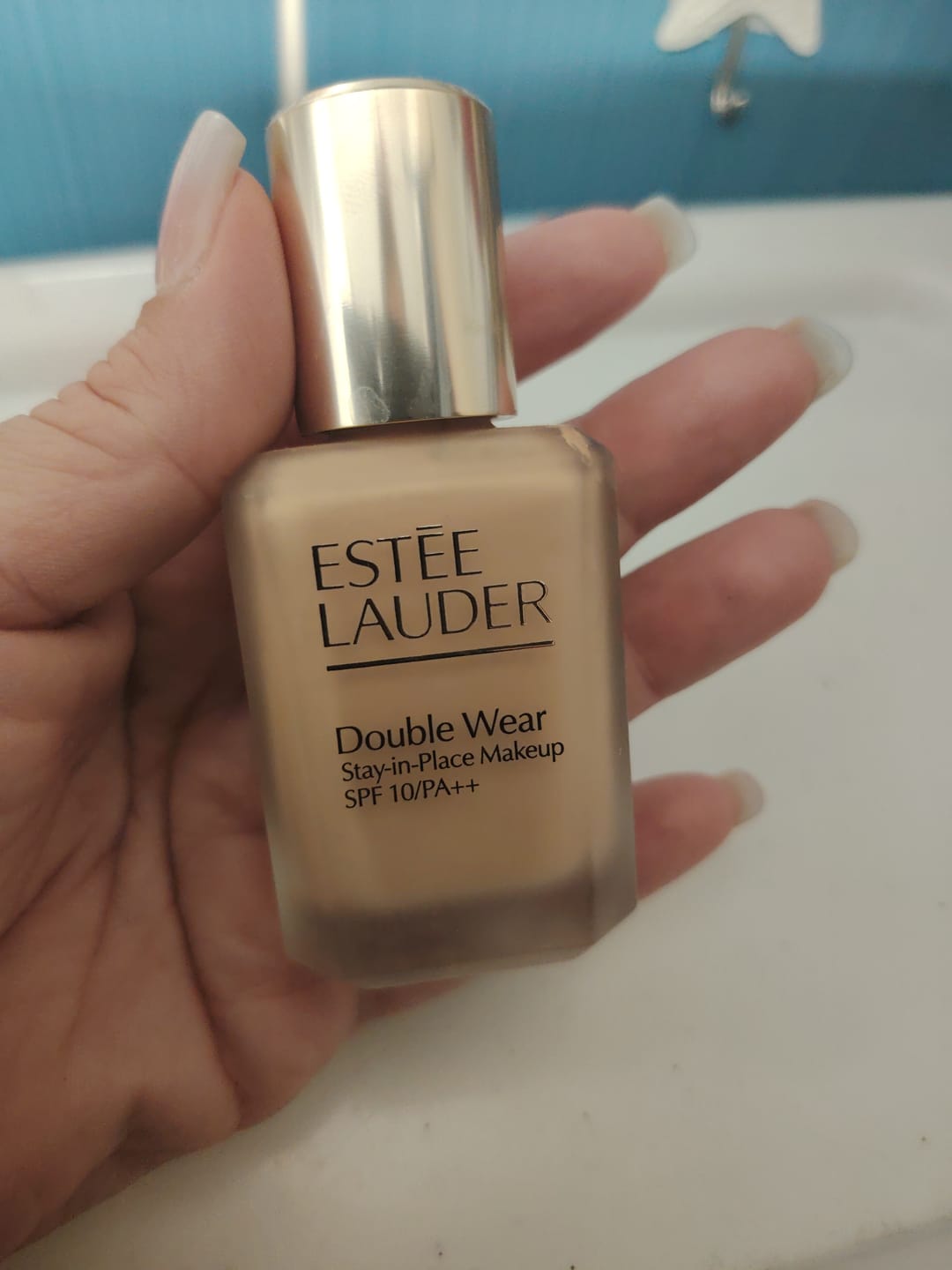 Customer photo review of Double Wear Stay-in-Place Longwear Matte Foundation SPF 10