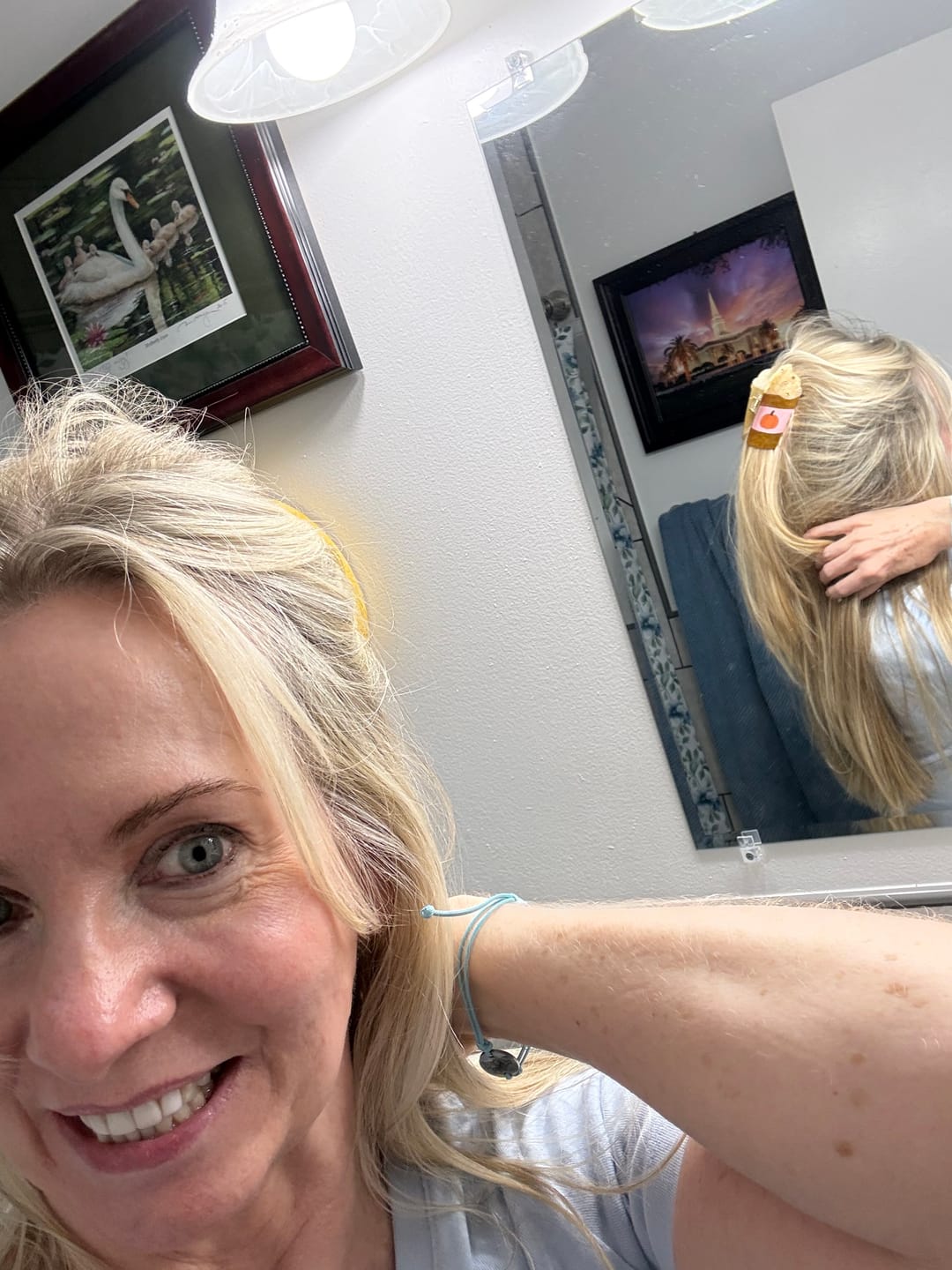 Customer photo review of 30 Day Hair Goals Supplement Bundle