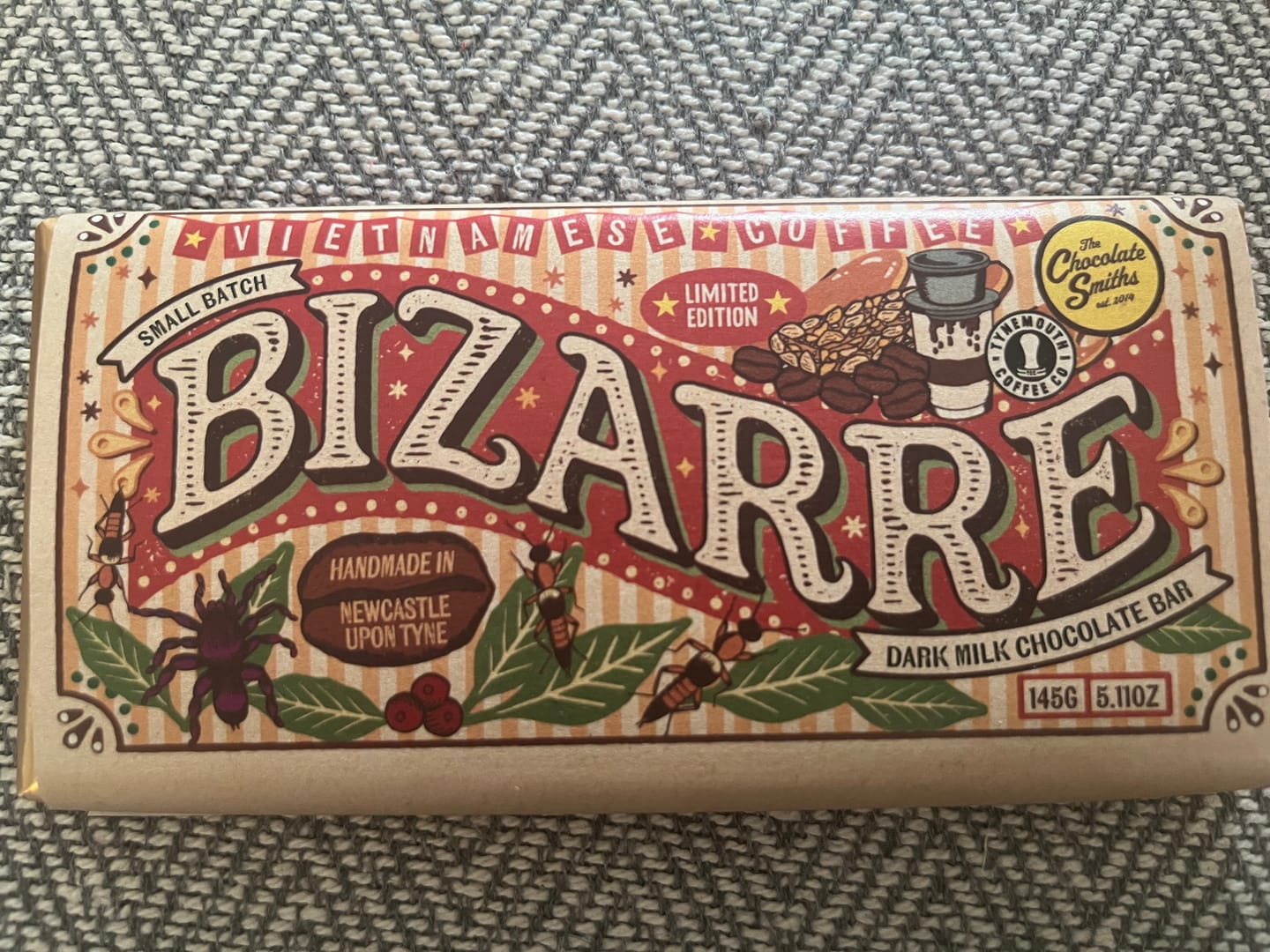 Customer photo review of Vietnamese Coffee, sesame and peanut Bizarre Bar - 145g
