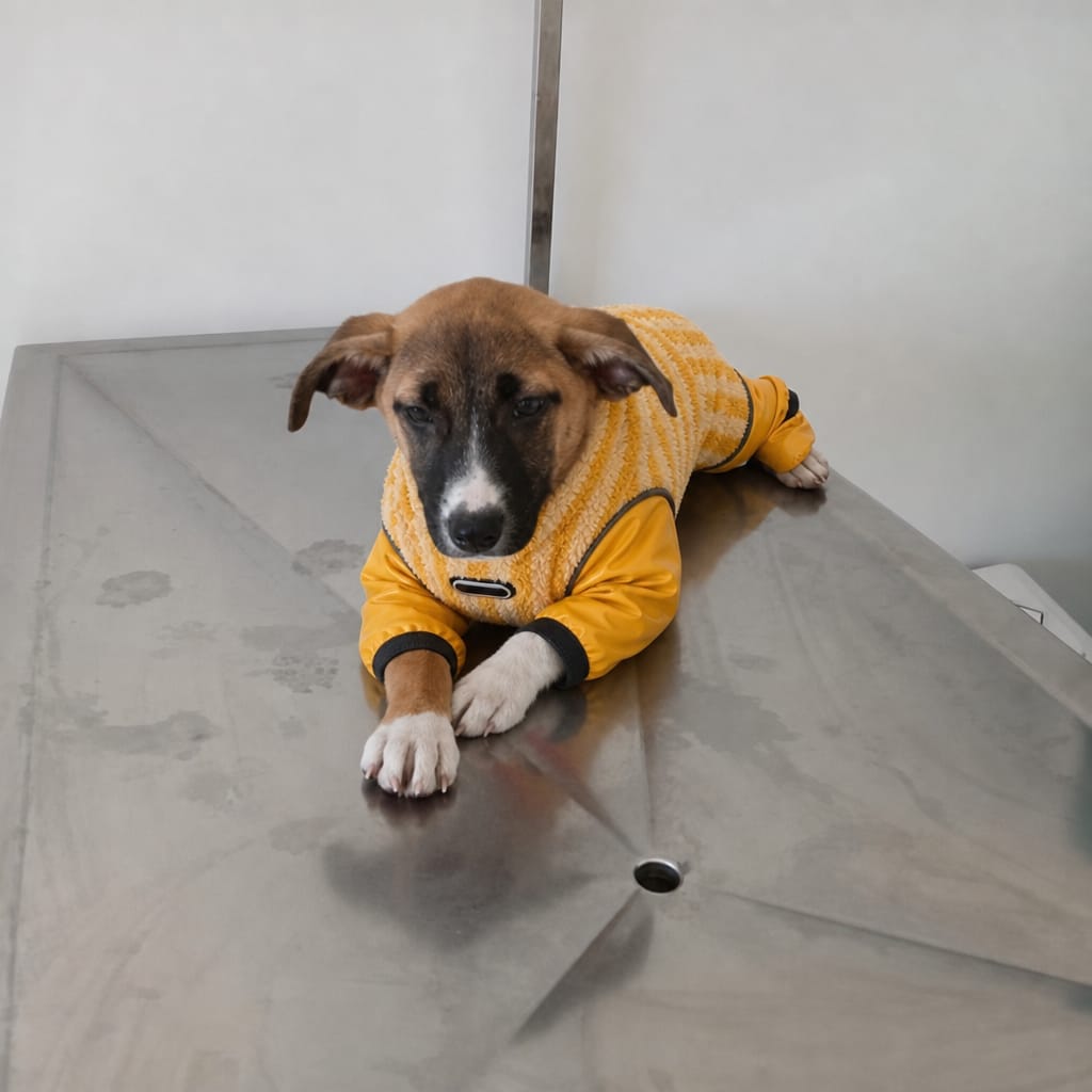 Customer photo review of WUFFEY™ Pet Winter Suit