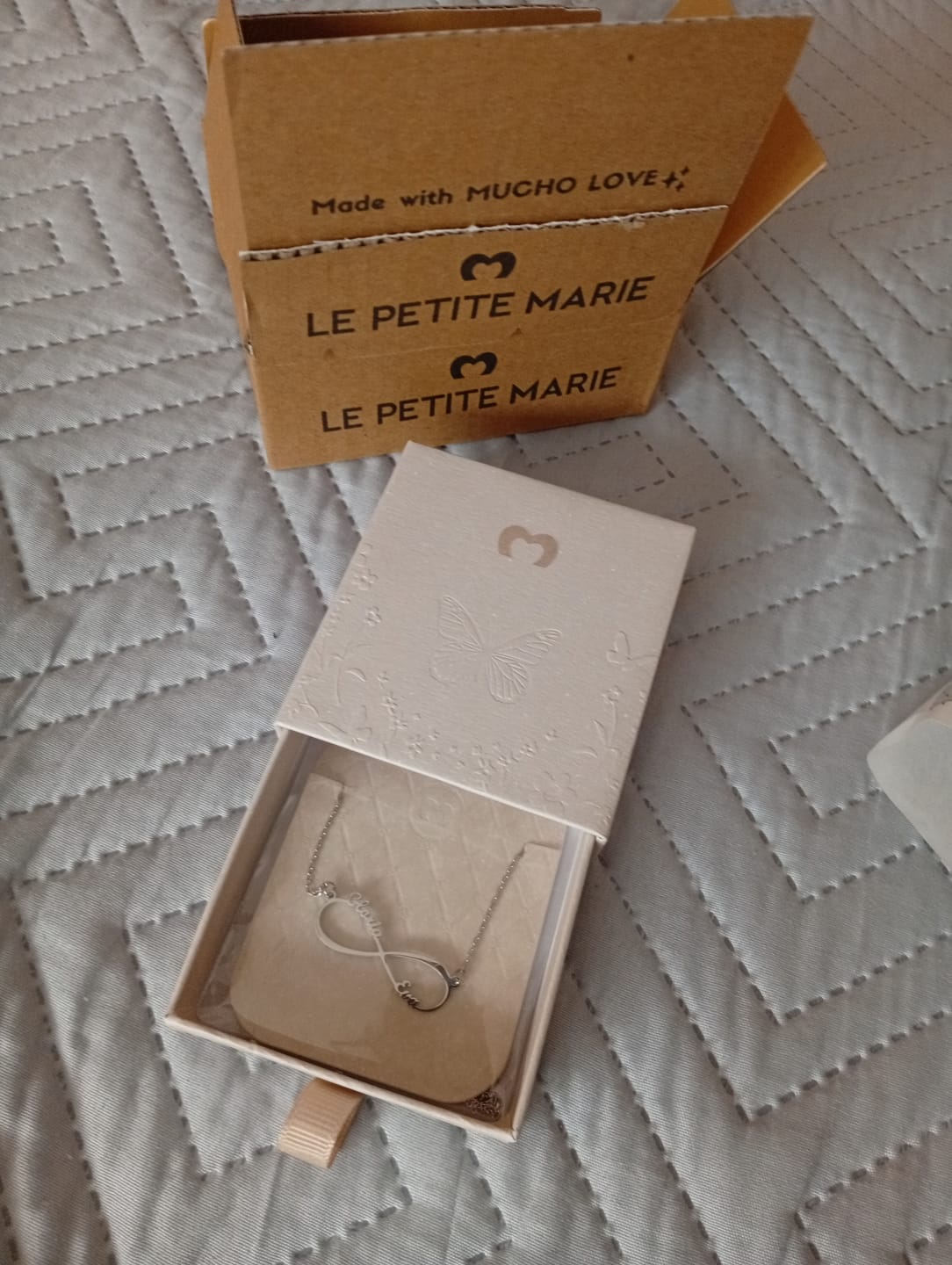 Customer photo review of Cajita Joyas - Nude Beige