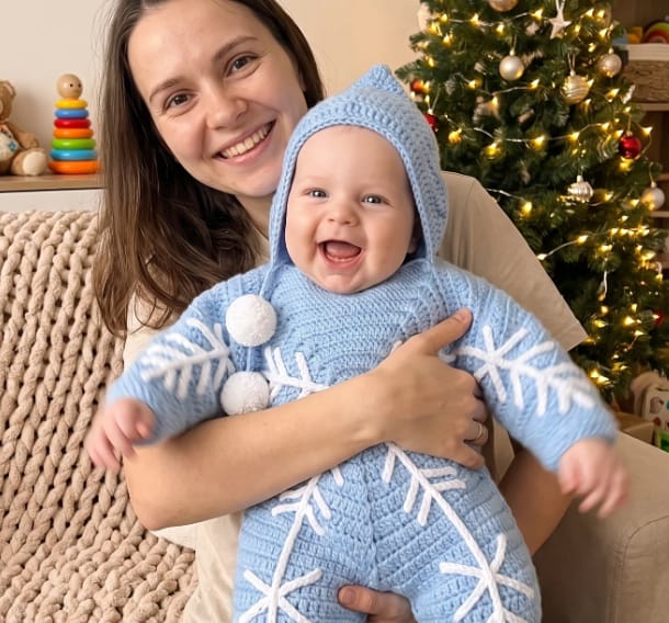 Customer photo review of Christmas Star Baby Outfit