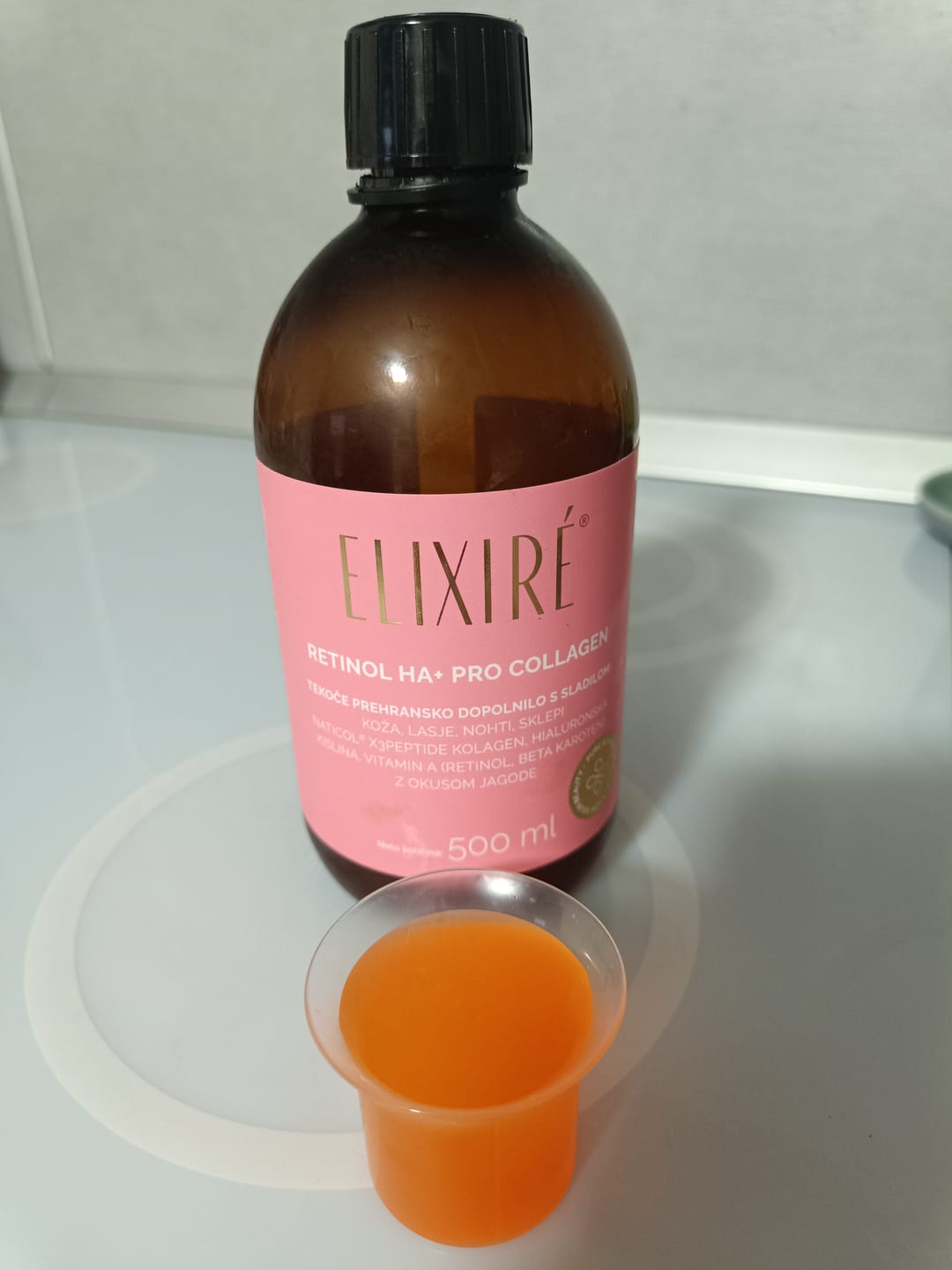 Customer photo review of RETINOL HA+ PRO COLLAGEN, okus jagode