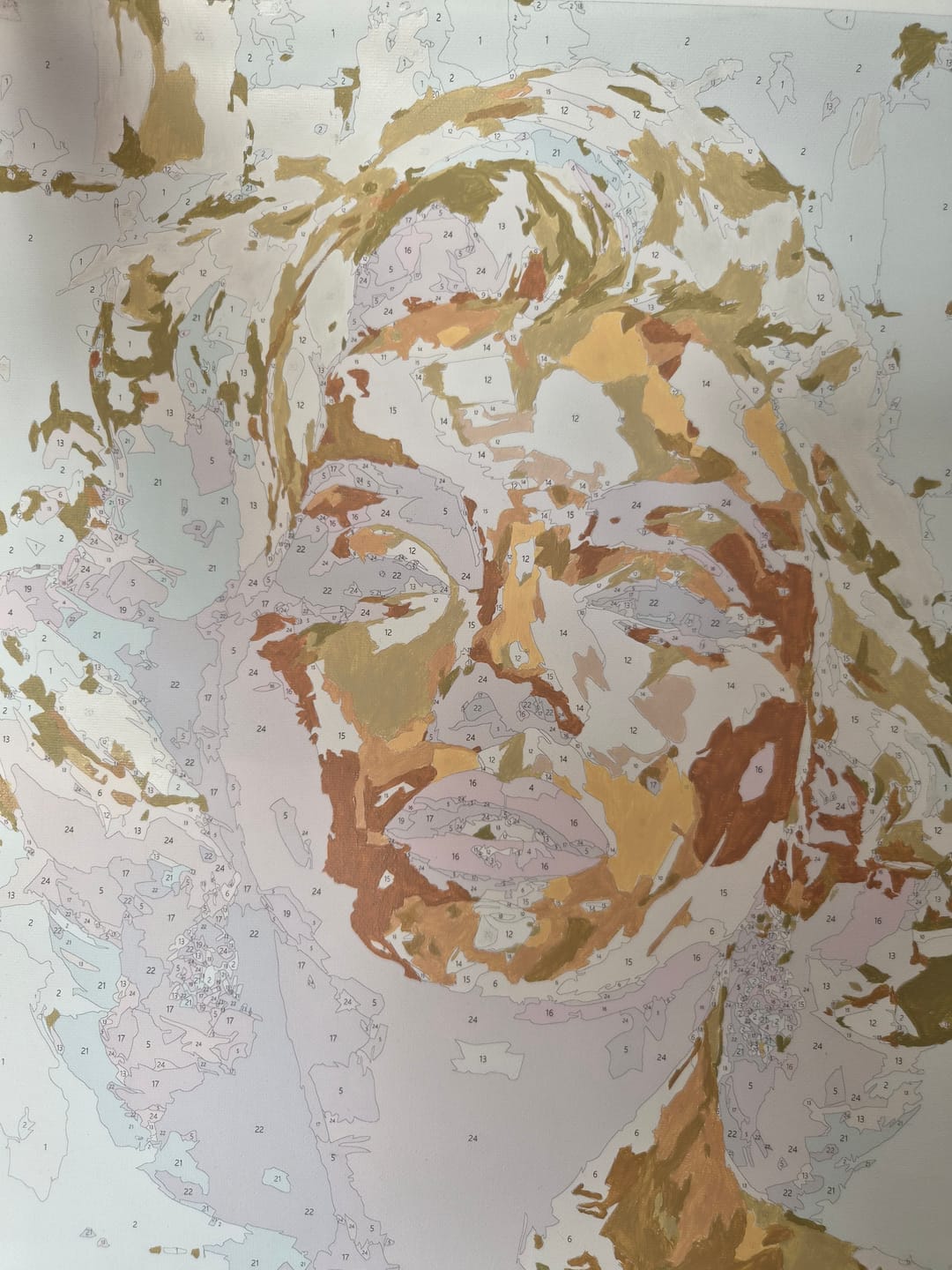 Customer photo review of Expressive Marilyn | Paint by Number