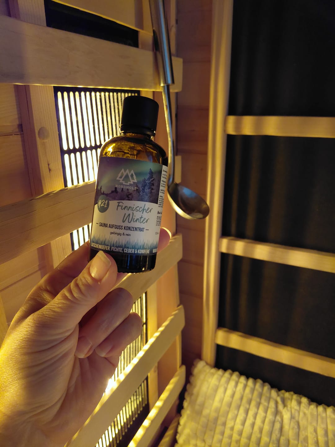 Customer photo review of Sauna Aufguss Konzentrat #21 Finnischer Winter