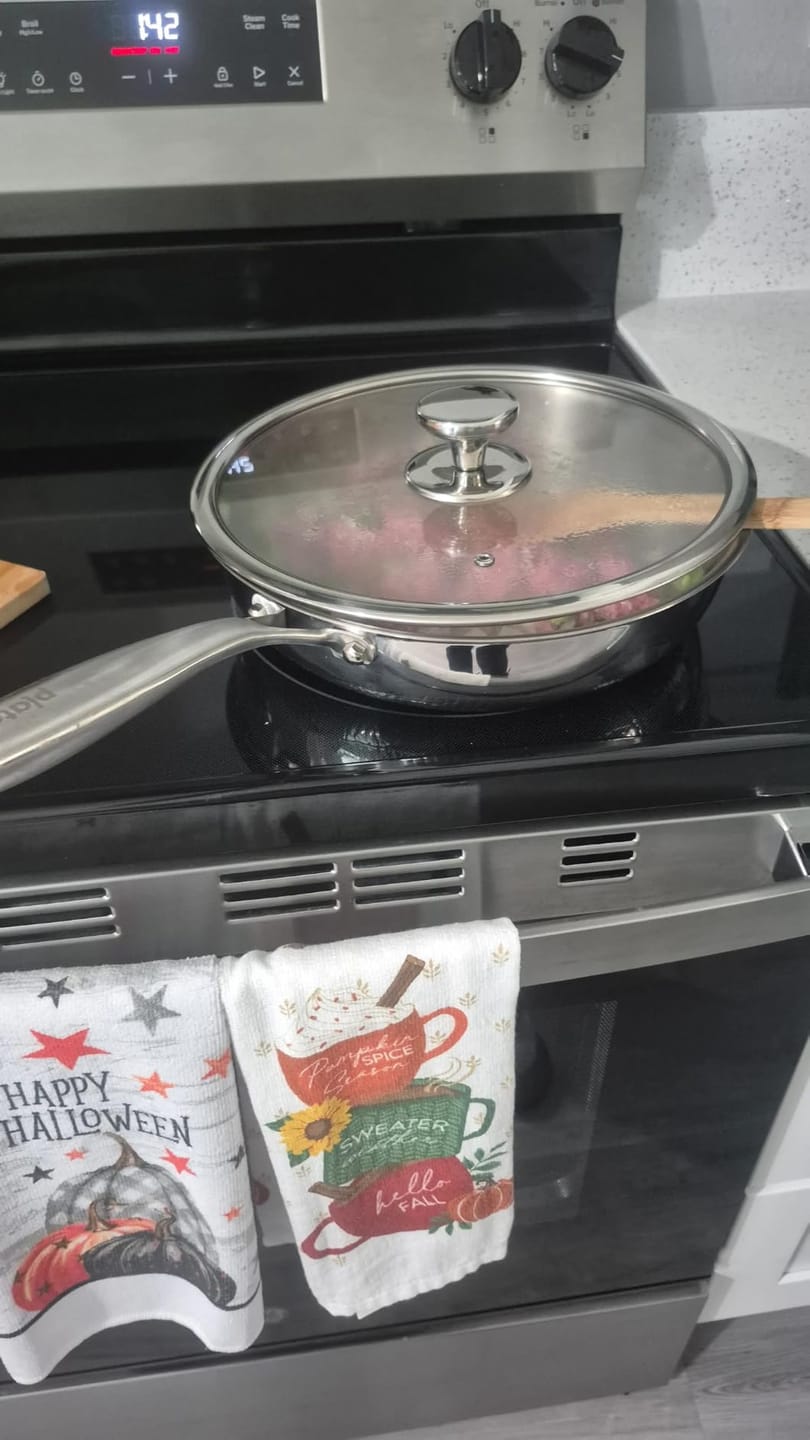 Customer photo review of Pure Titanium Non-Stick Frying Pan