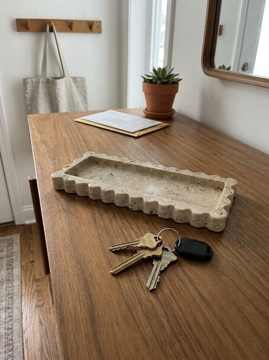 Customer photo review of ScallopTray | Marmor Tablett Deko