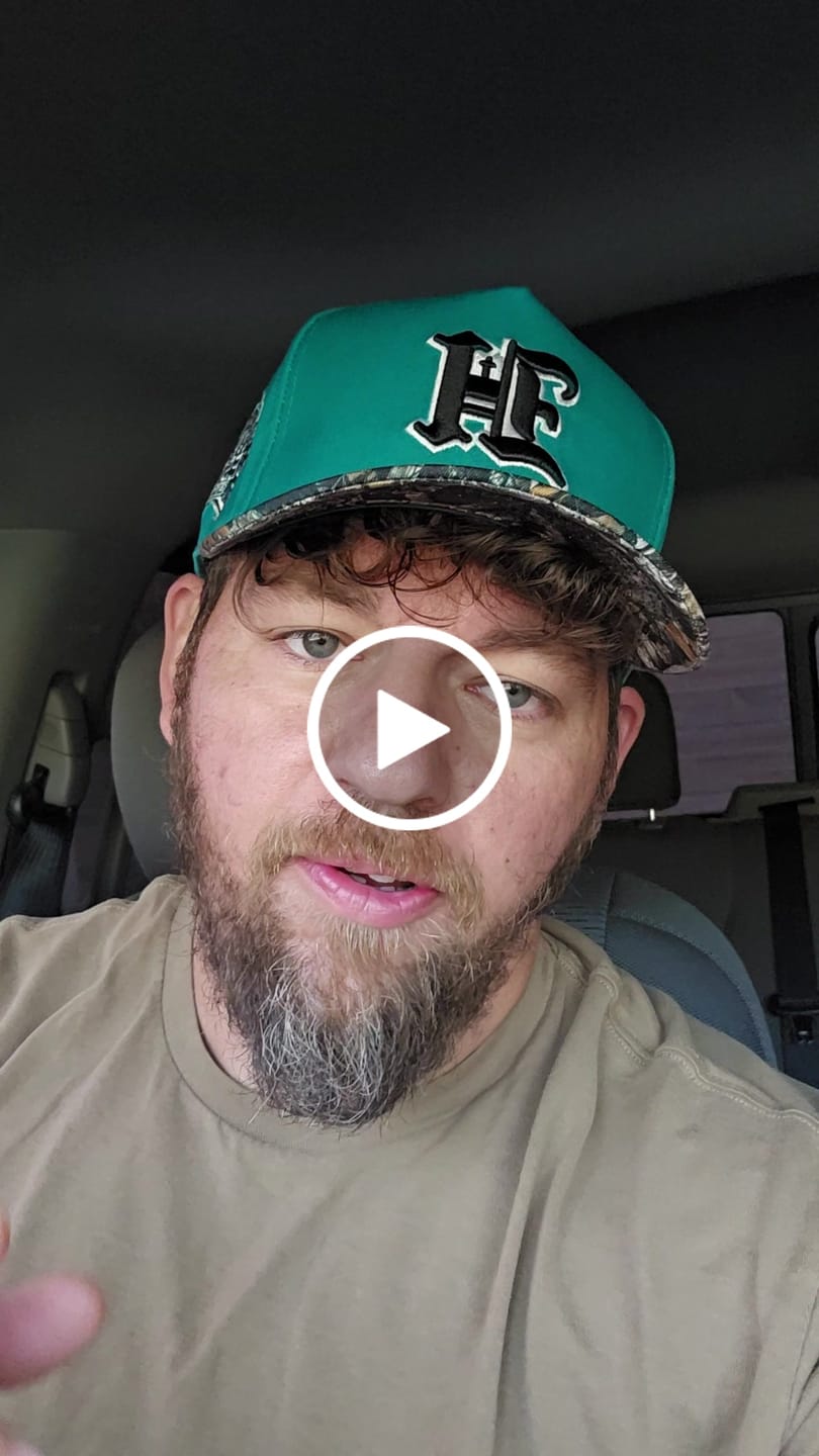 Customer video review of Teal & Camo Brim Hat