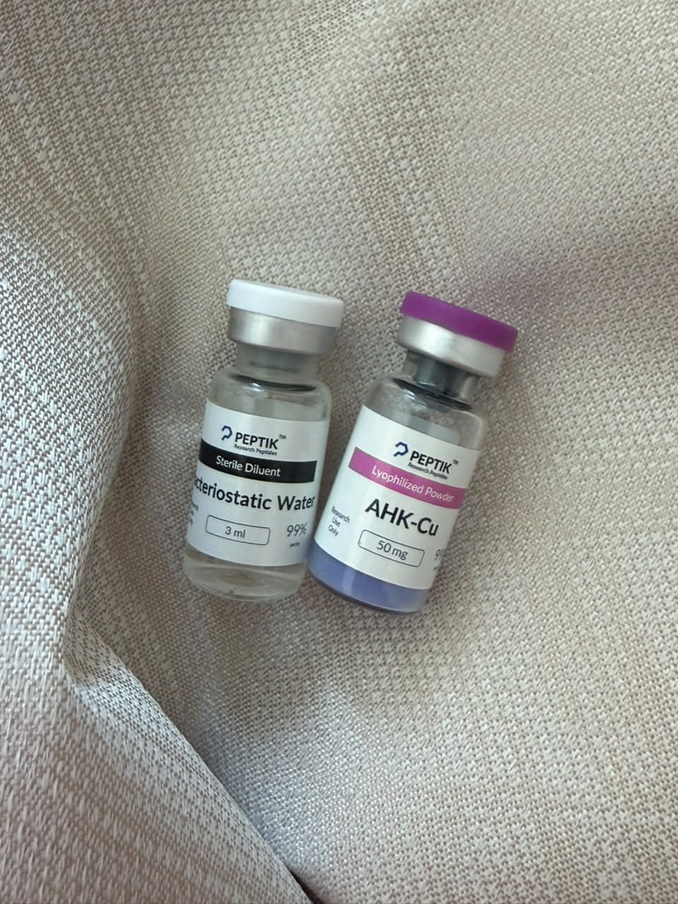 Customer photo review of AHK-Cu 50mg Vial