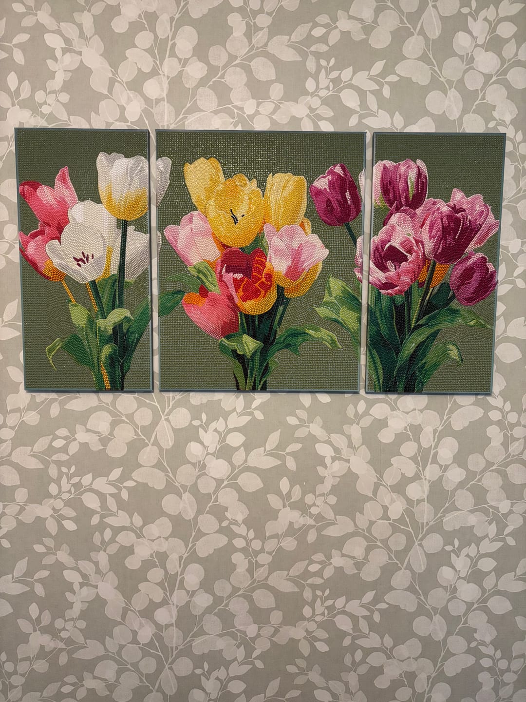 Customer photo review of Echoes of Spring Crystal Art Triptych