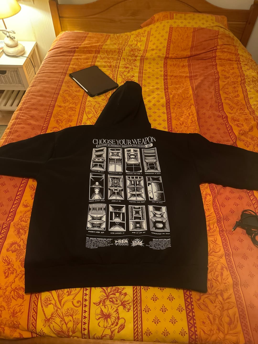 Customer photo review of Choose Your Weapon - Hoodie
