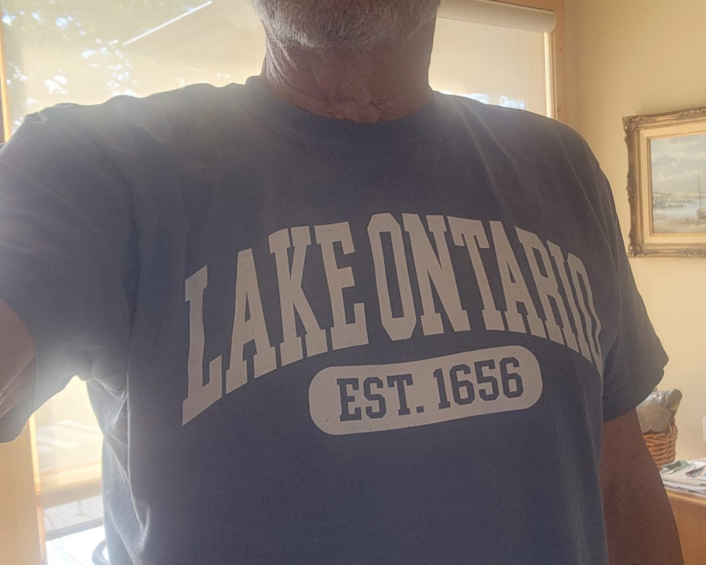 Customer photo review of Lake Ontario Varsity T-Shirt