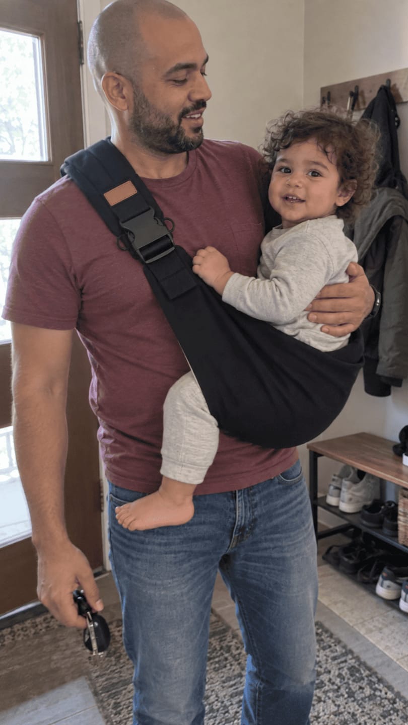 Customer photo review of Portabebé Compacto Ajustable