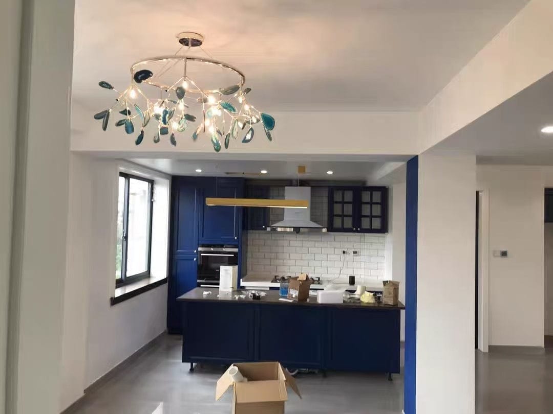 Customer photo review of Heracleum Colorful Agate Branch Chandelier