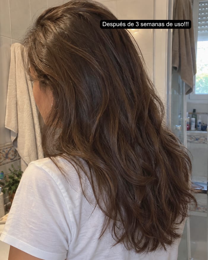Customer photo review of KosmaHair Sérum | Restaurador Capilar & Entradas