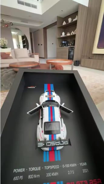 Customer photo review of 3D-Auto-Rahmenkunst