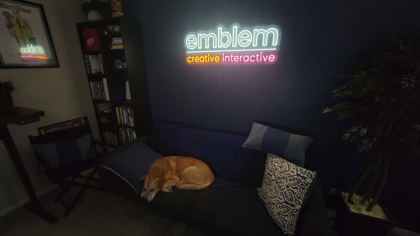 Customer photo review of EMBLEM CREATIVE INTERACTIVE - Premium Neon Artwork