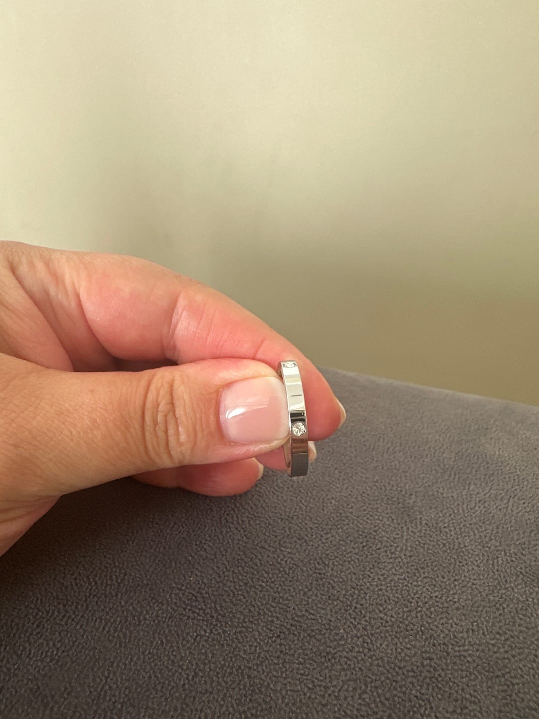 Customer photo review of Eternity Stacking Ring