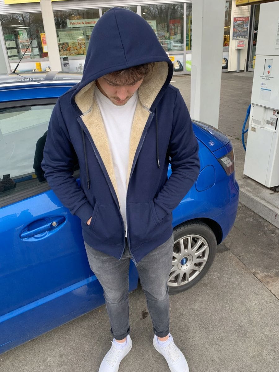 Customer photo review of Warmer Zip-Hoodie - Herren