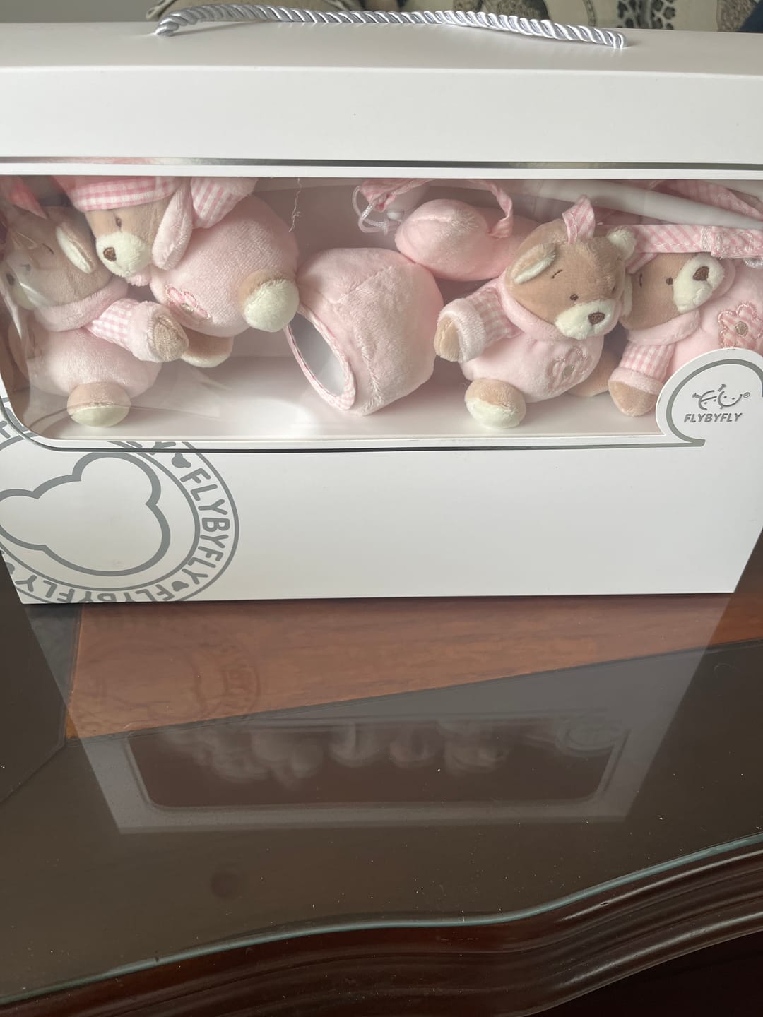 Customer photo review of Bear Musical Mobile | Pink