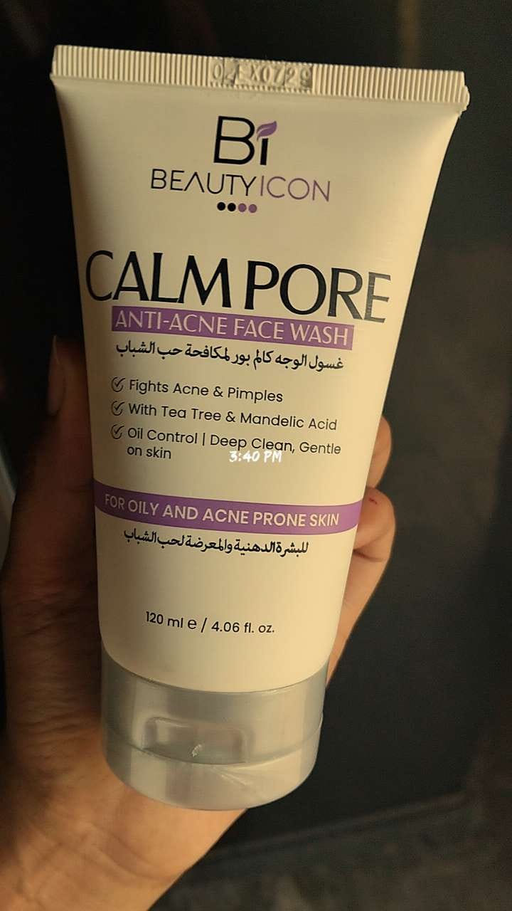 Customer photo review of Calm Pore Anti-Acne Face Wash