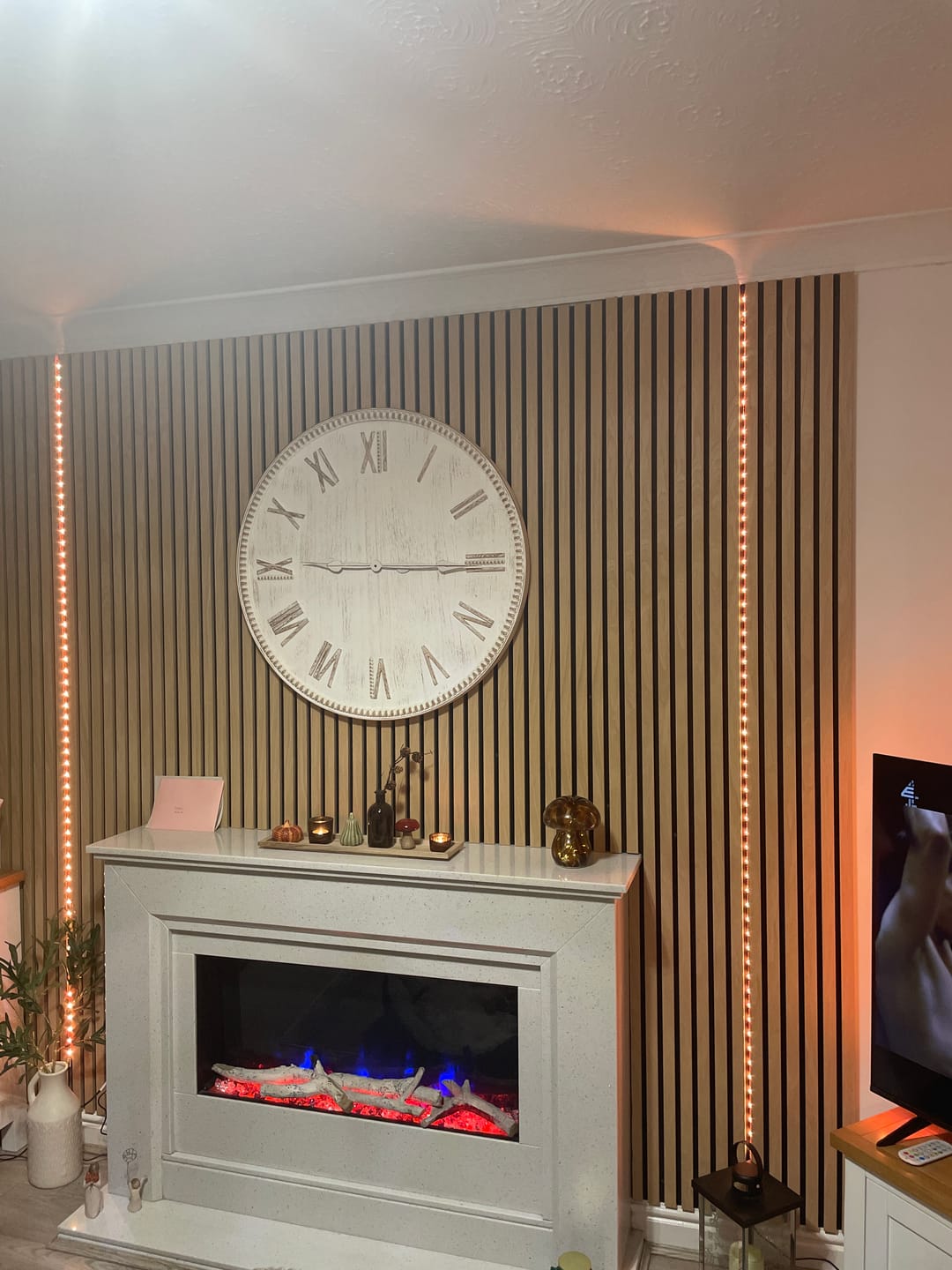 Customer photo review of White Ash Acoustic Wall Panel