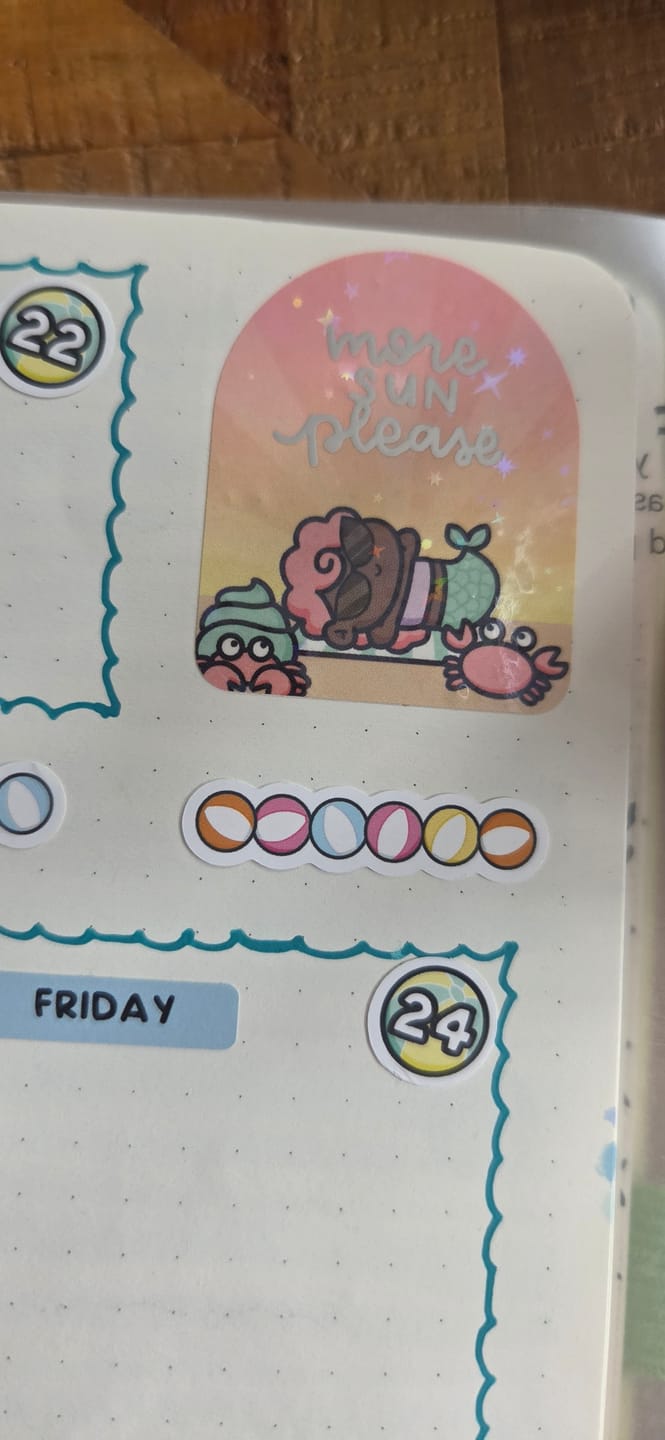 Customer photo review of Summer Mermaids Variety Sticker Pack