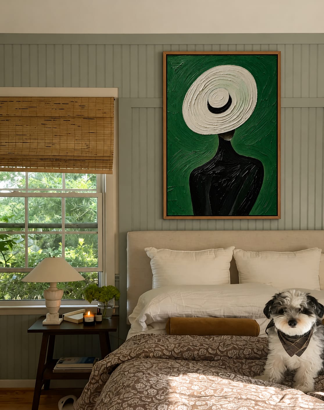 Customer photo review of Ivory Brim Wall Art