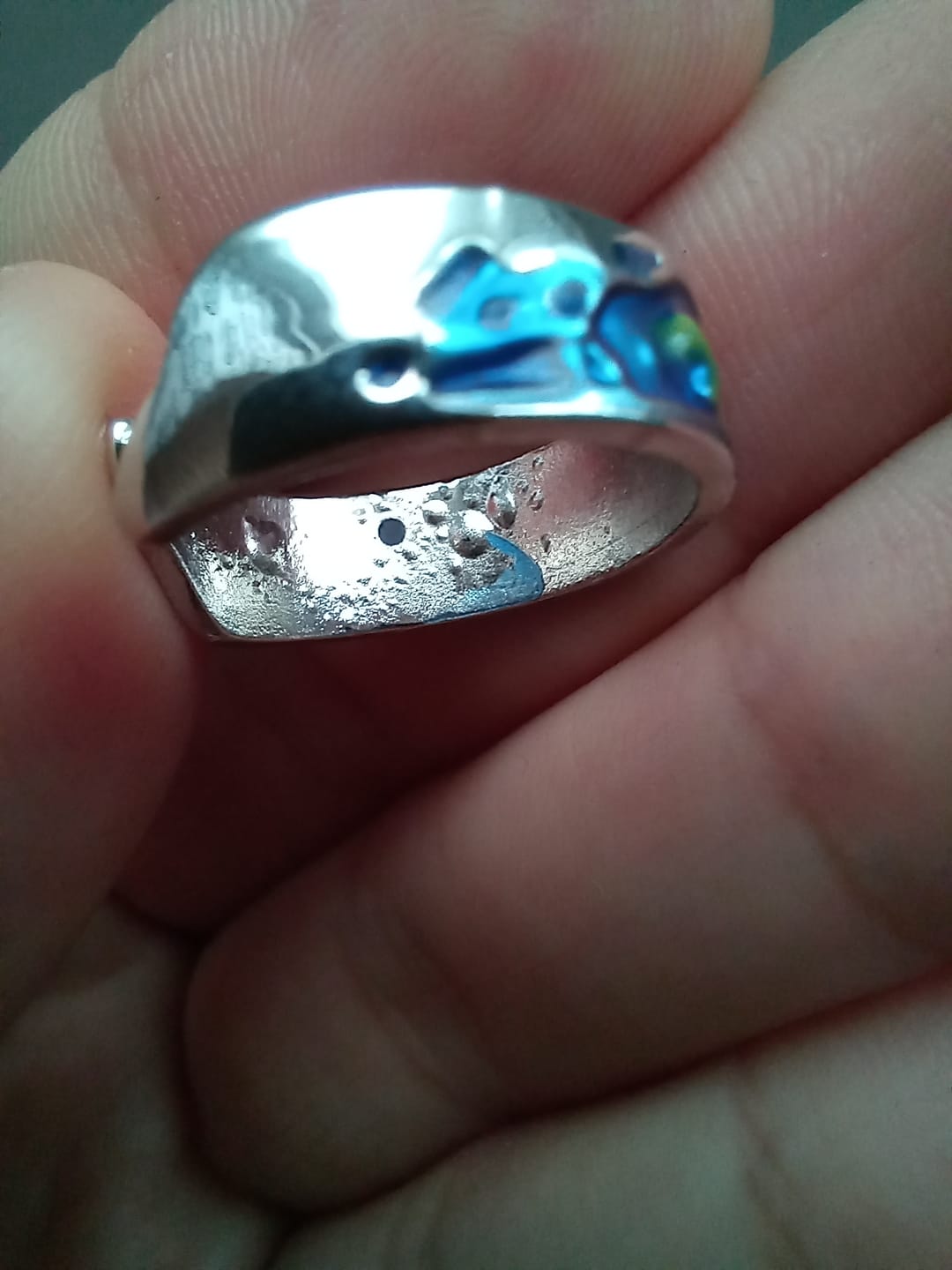 Customer photo review of Van Gogh The Starry Night Couple Rings